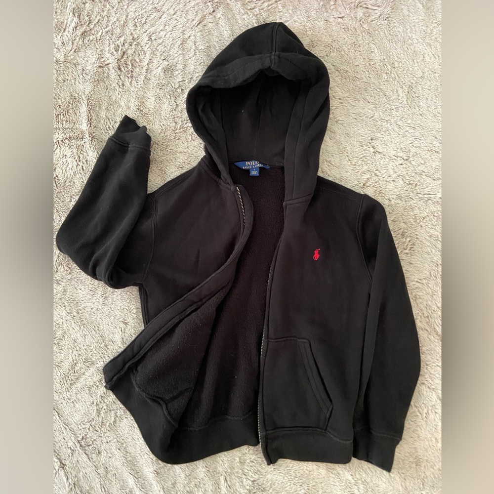 Boys Ralph Lauren Logo Zip Up Jacket - 7